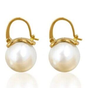 Kate Spade New York Shine On Faux Pearl Gold Drop Earrings